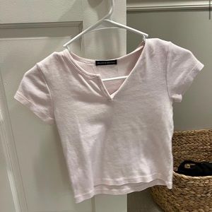 Brandy Melville top a pretty pastel pink color